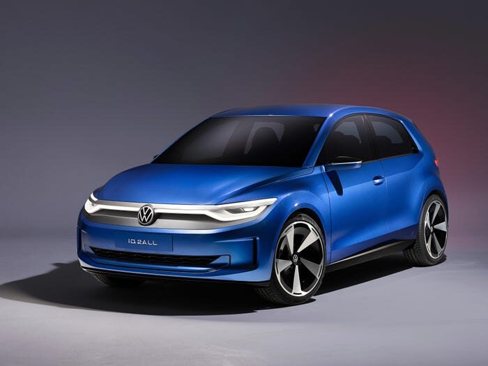 Front view of the VW ID.2 electric car